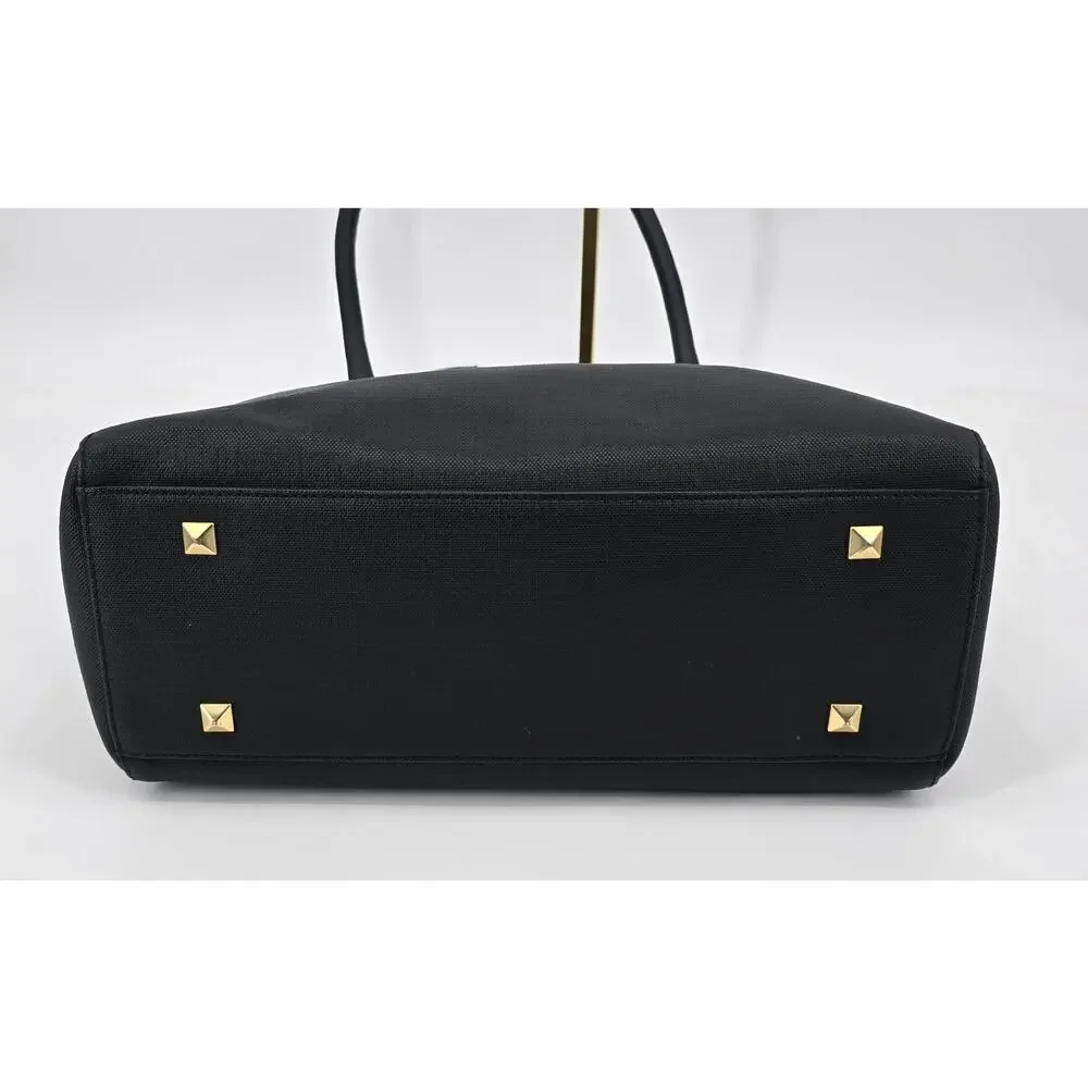 Dagne Dover Signature Tote‎ Classic Onyx Black Laptop Work Bag